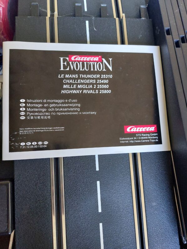 Carrera Evolution racebaan 25560 instructieboekje